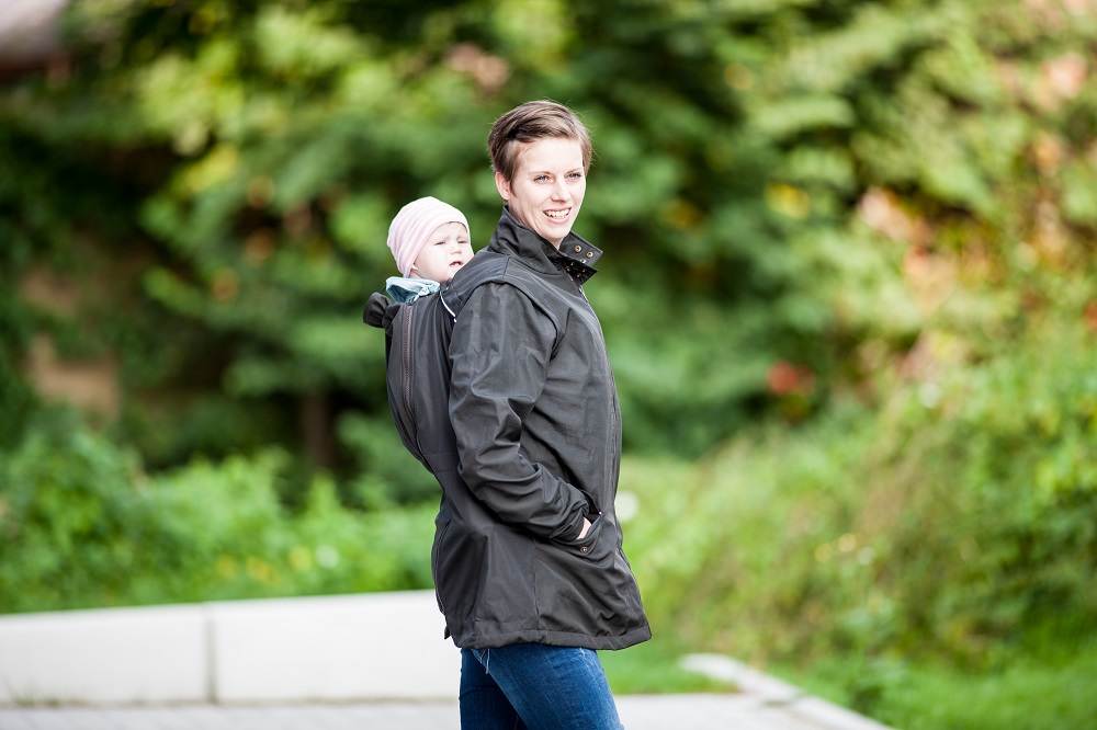 Babytragen Winter Familienwiege