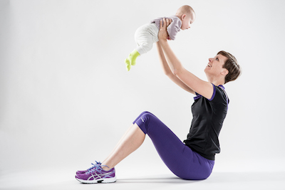 Rückbildungsgymnastik mit Baby