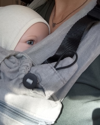 Tragehilfe Optimierung Kopfstütze Atmung Baby Tragen