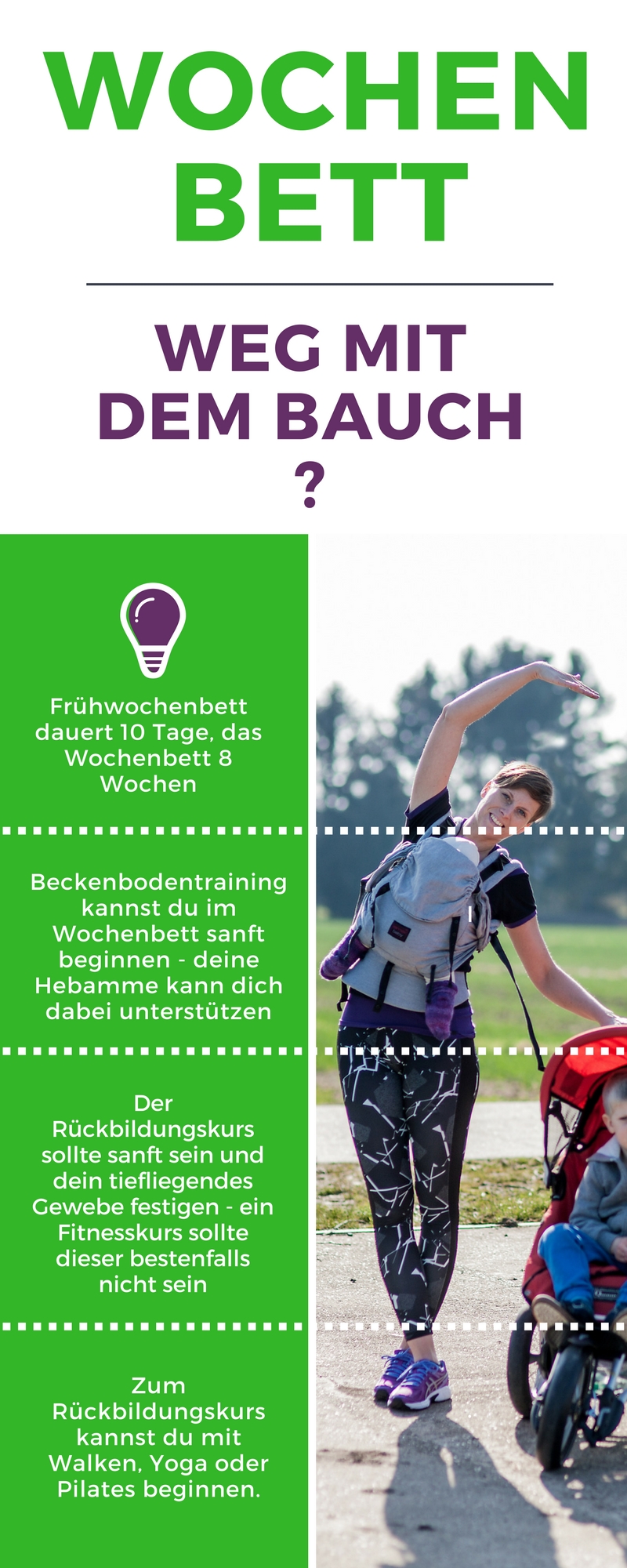 Wochenbett Fitness mit Baby Rückbildung 